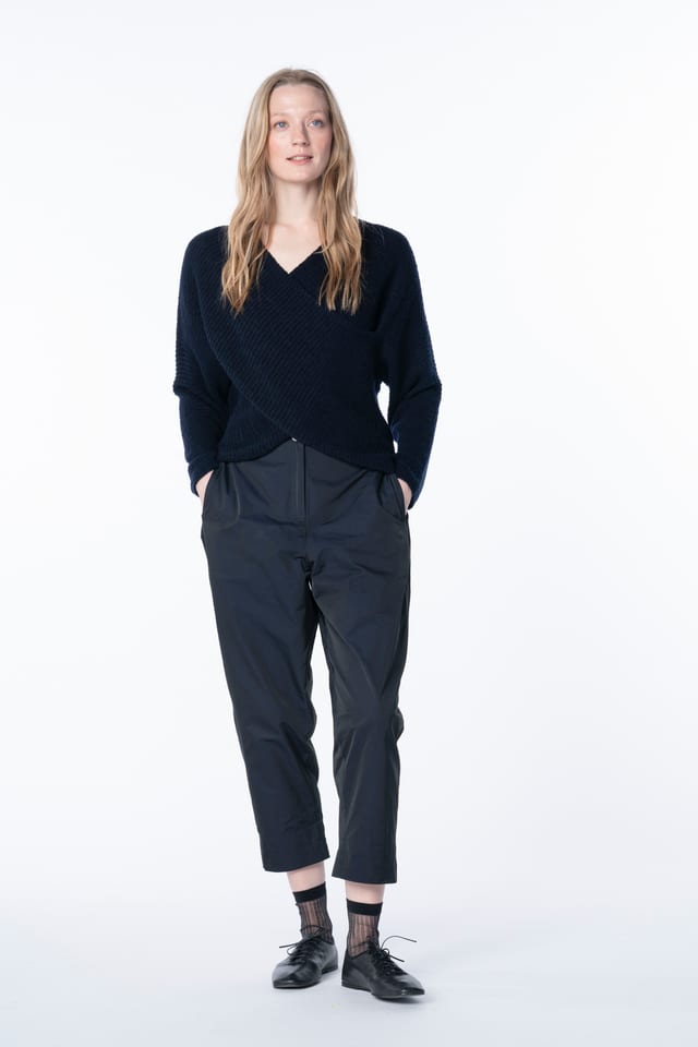 Trousers 6515 - Polyester memory taffeta - 490NAVY - 10260710515