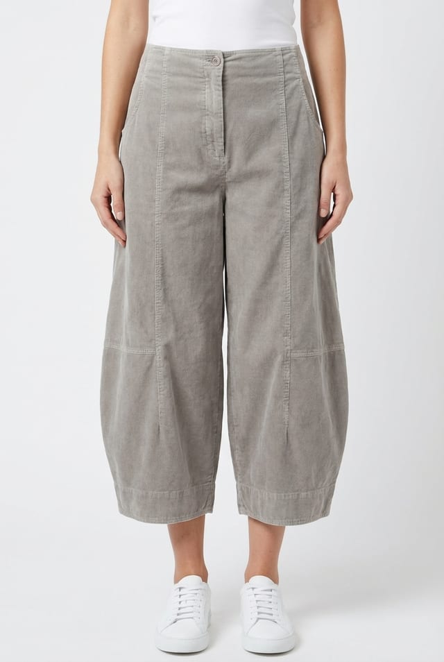 Trousers 6518 - Cotton needlecord with stretch - 122ECRU - 10260710518