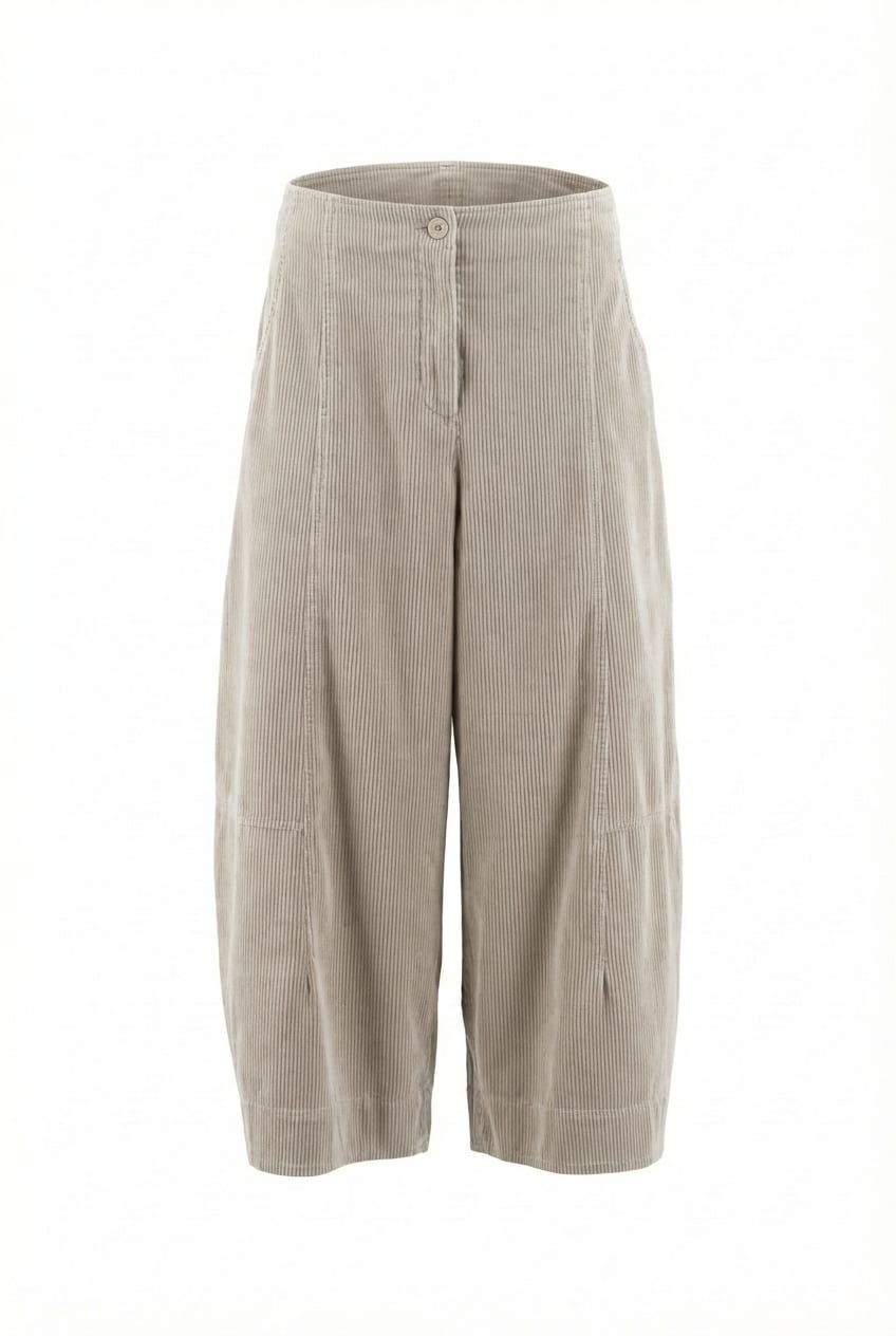 Trousers 6518 - Cotton needlecord with stretch - 122ECRU - 10260710518