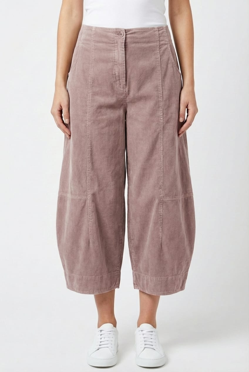 Trousers 6518 - Cotton needlecord with stretch - 332QUARTZ - 10260710518