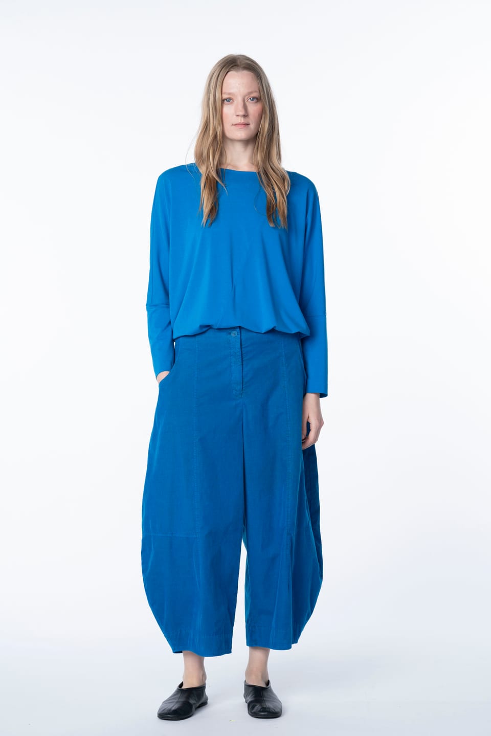 Trousers 6518 - Cotton needlecord with stretch - 542HORIZON - 10260710518
