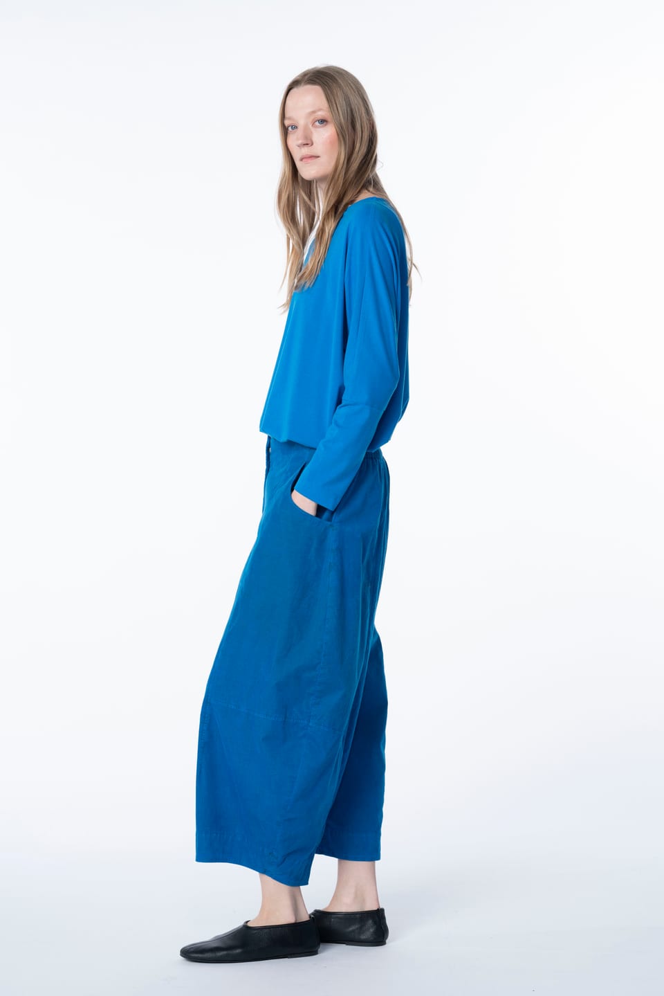 Trousers 6518 - Cotton needlecord with stretch - 542HORIZON - 10260710518