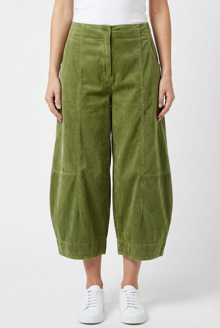 Trousers 6518 - Cotton needlecord with stretch - 732NEON - 10260710518