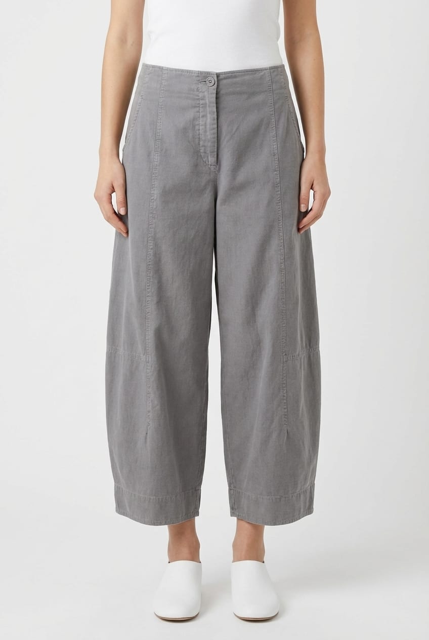 Trousers 6518 - Cotton needlecord with stretch - 942STONE - 10260710518