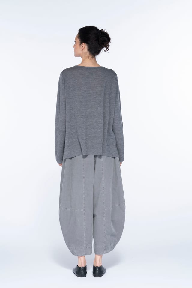 Pantalon 6518 - Cordon aiguilleté en coton extensible - 942STONE - 10260710518