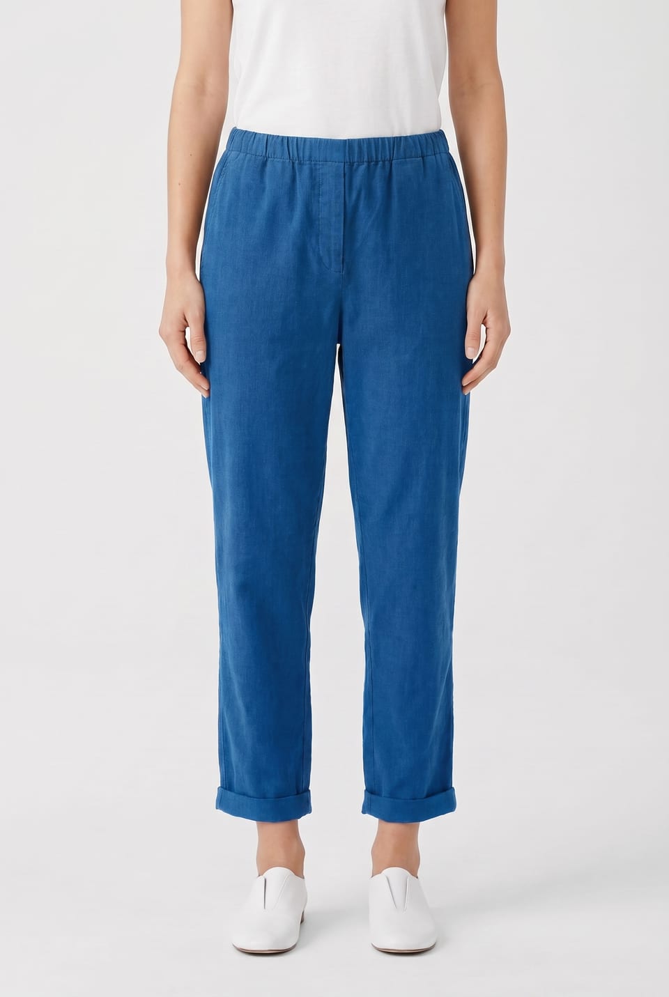 Pantalon 6519 - Cordon aiguilleté en coton extensible - 542HORIZON - 10260710519