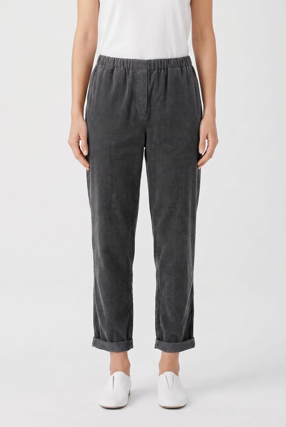 Pantalon 6519 - Cordon aiguilleté en coton extensible - 962CADMIUM - 10260710519