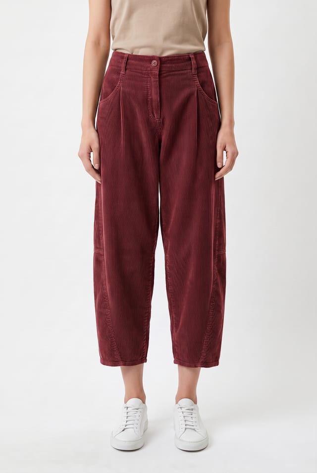 Hose 6522 - Reiner Baumwollcord - 362SYRAH - 10260710522