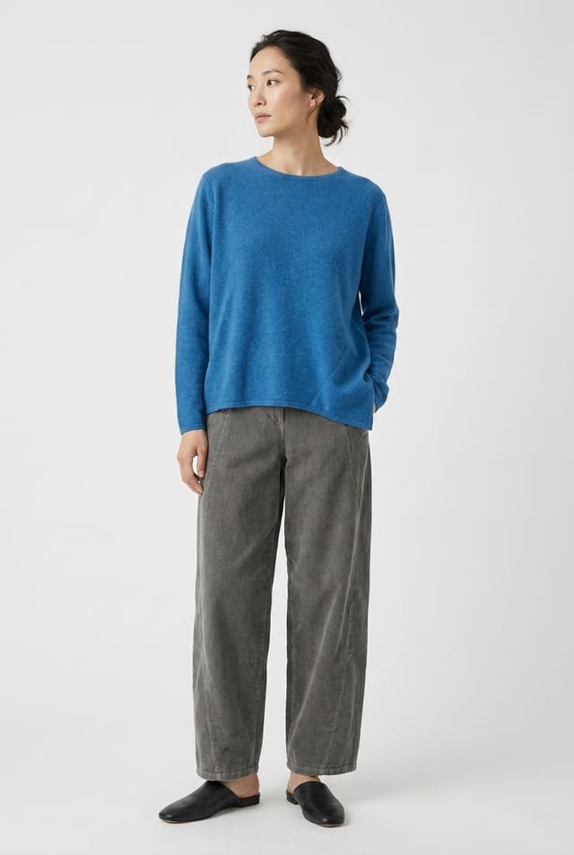 Trousers 6522 - Pure cotton corduroy - 942STONE - 10260710522