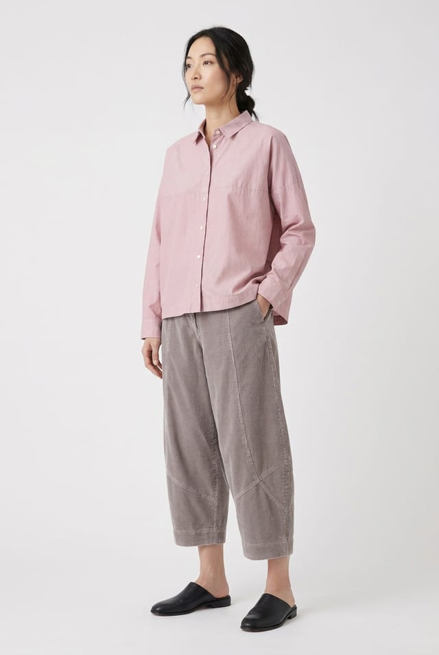 Broek 6523 - Katoenen ribfluweel - 122ECRU - 10260710523