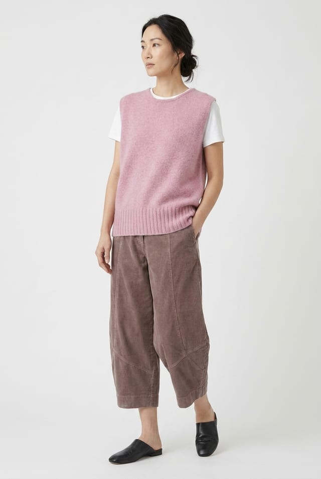 Trousers 6523 - Pure cotton corduroy - 332QUARTZ - 10260710523