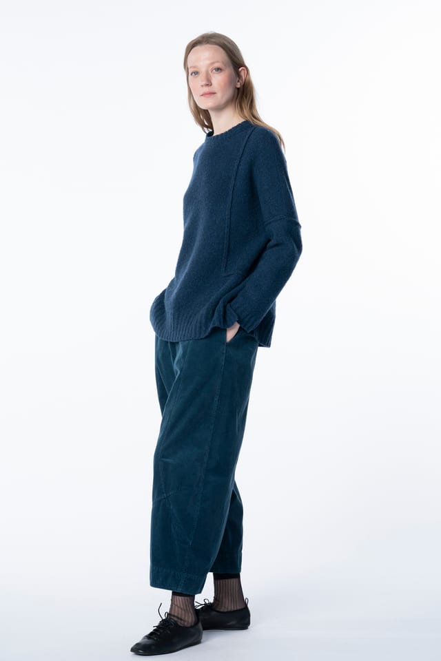 Trousers 6523 - Pure cotton corduroy - 452LAKE - 10260710523