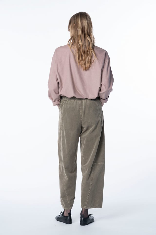 Trousers 6524 - Pure cotton corduroy - 832INCENSE - 10260710524