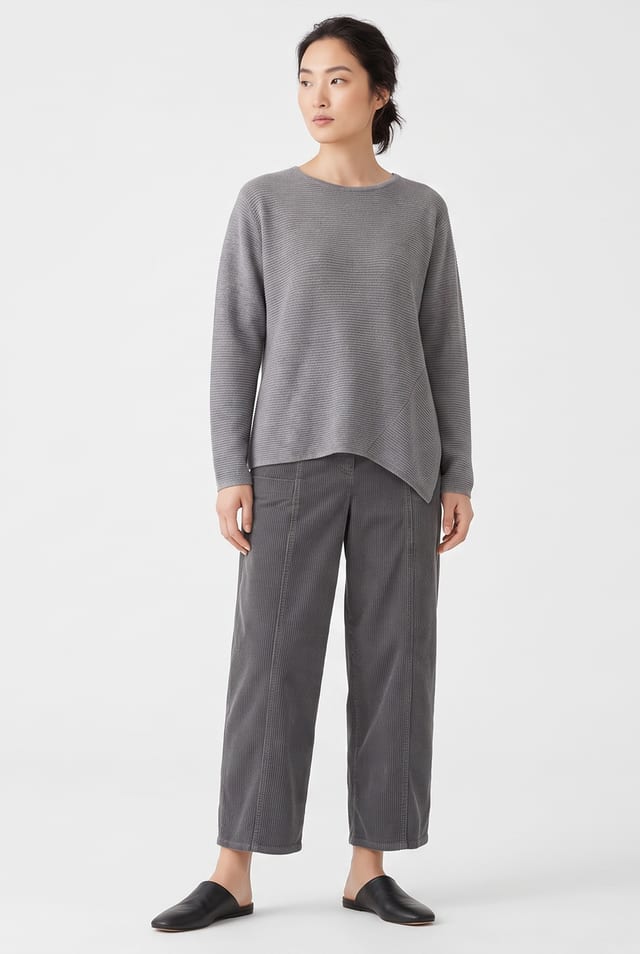 Cullotes  Trousers 6524 - Pure cotton corduroy - 962CADMIUM - 10260710524