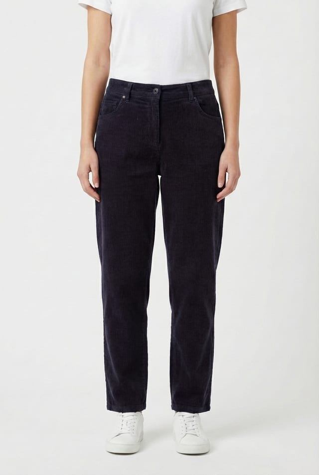 Trousers 6525 - Pure cotton corduroy - 490NAVY - 10260710525