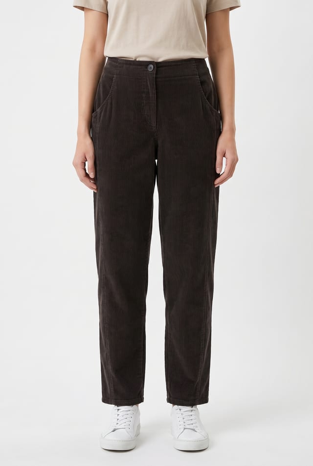 Trousers 6525 - Pure cotton corduroy - 892CHOCO - 10260710525