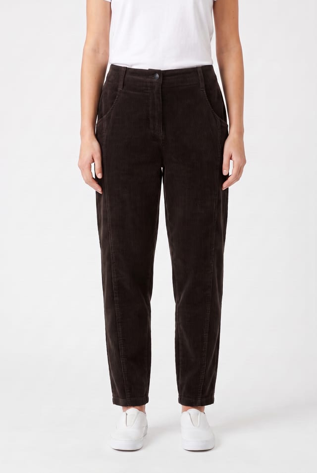 Trousers 6525 - Pure cotton corduroy - 892CHOCO - 10260710525