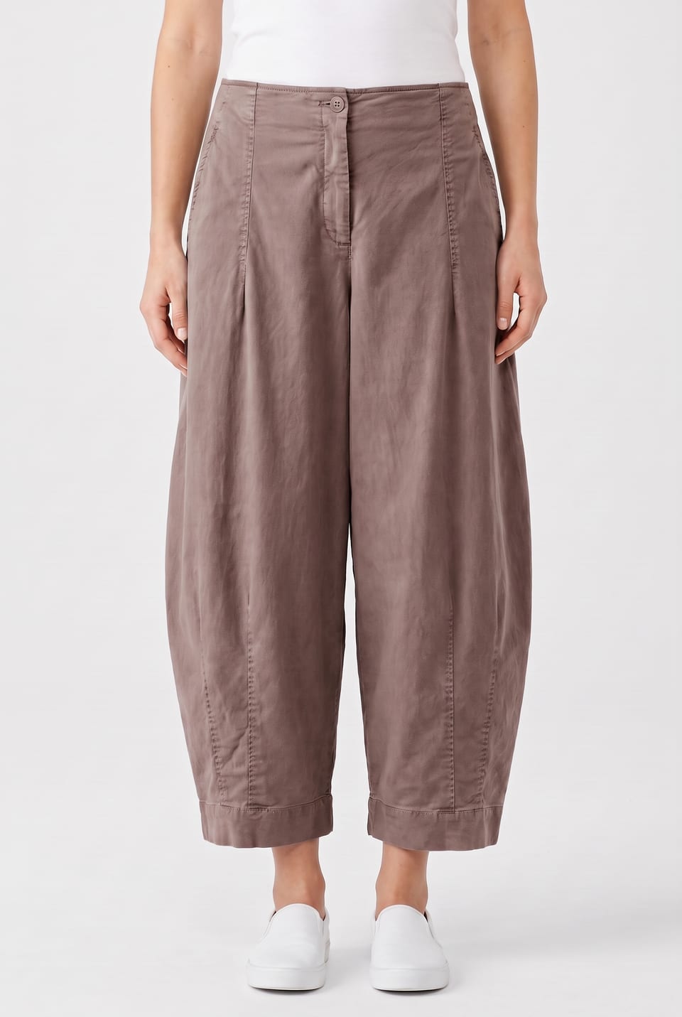 Trousers 6528 - Cotton lyocell moleskin with stretch - 332QUARTZ - 10260710528