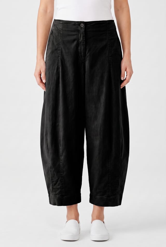 Trousers 6528 - Cotton lyocell moleskin with stretch - 490NAVY - 10260710528
