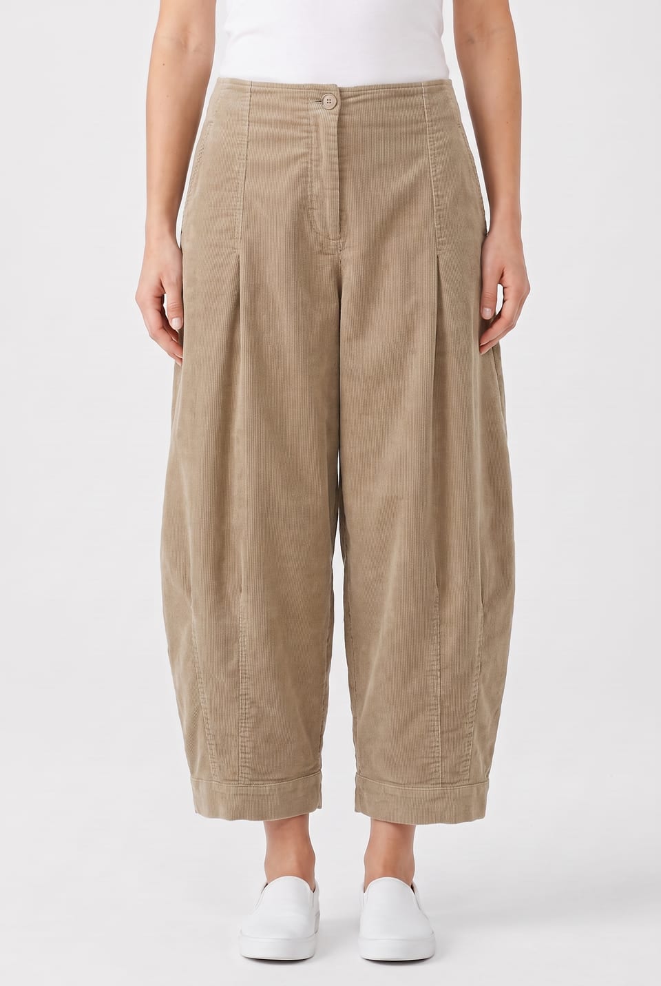 Trousers 6528 - Cotton lyocell moleskin with stretch - 832INCENSE - 10260710528