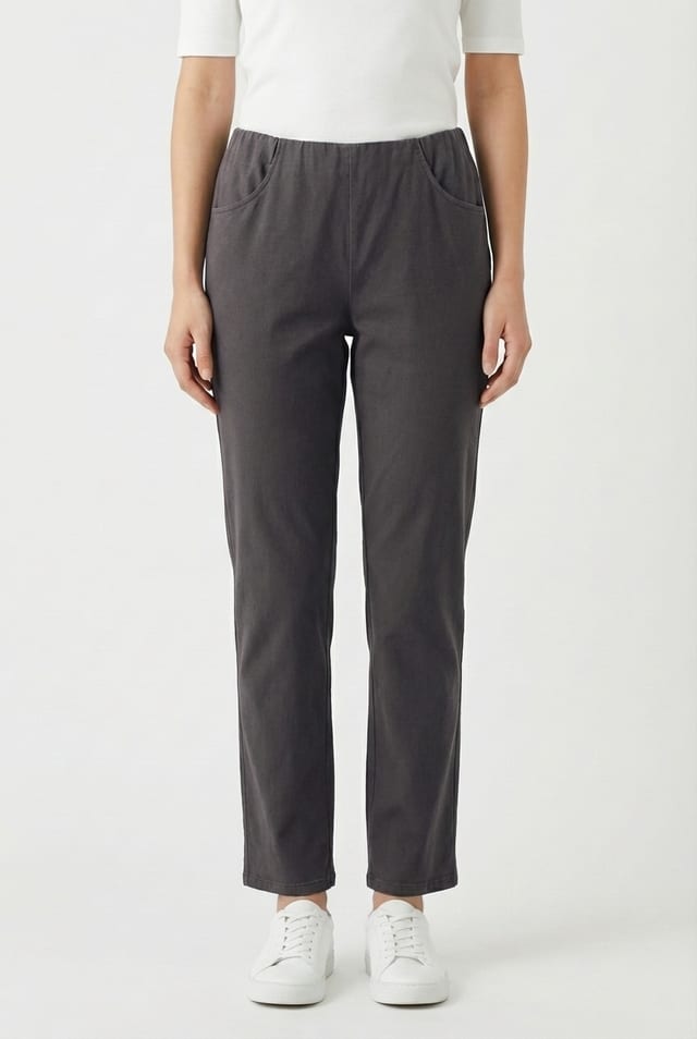 Trousers 6529 - Cotton lyocell moleskin with stretch - 962CADMIUM - 10260710529