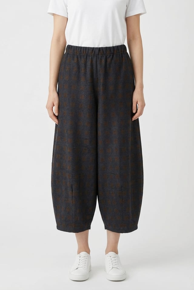 Trousers 6538 - Cube jacquard jersey - 10260710538
