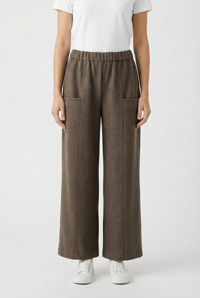 Trousers 6539 - Twill jacquard jersey - 750MEADOW - 10260710539