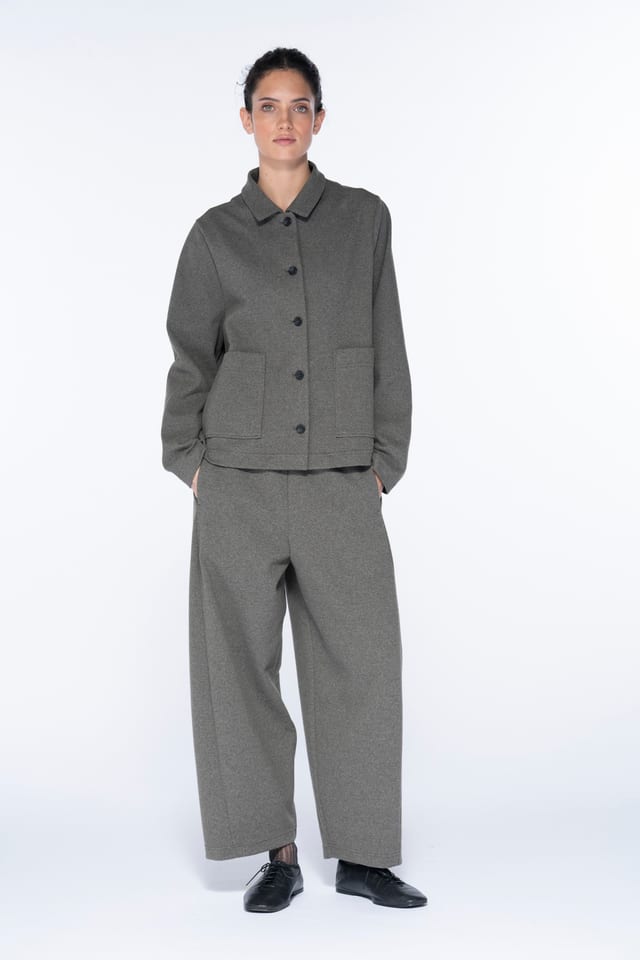 Pantalon 6540 - jersey jacquard sergé - 750MEADOW - 10260710540
