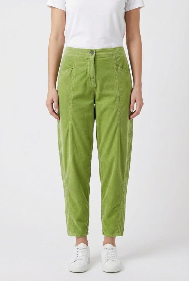 Trousers 6541 - Cotton needlecord with stretch - 732NEON - 10260710541