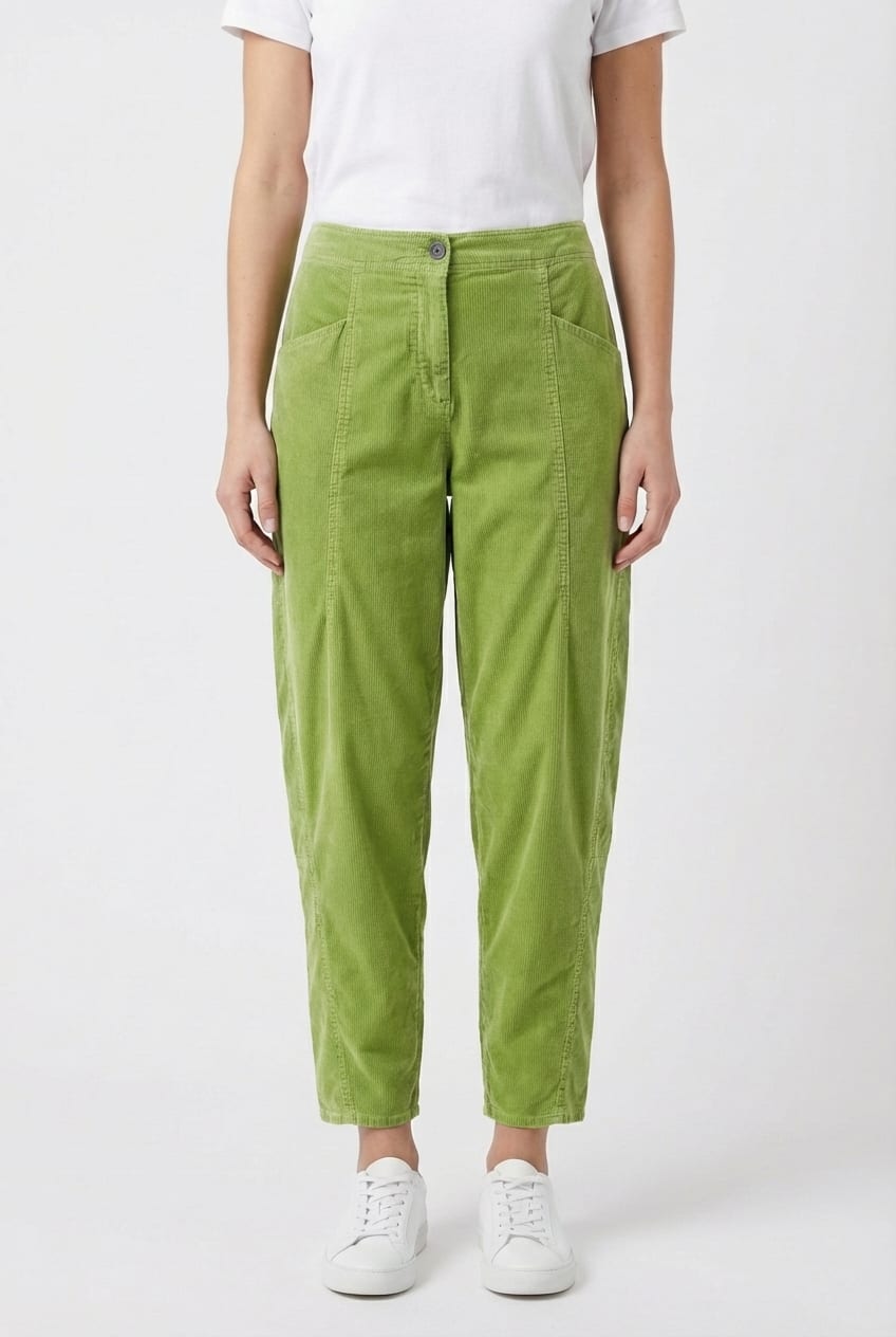 Trousers 6541 - Cotton needlecord with stretch - 732NEON - 10260710541
