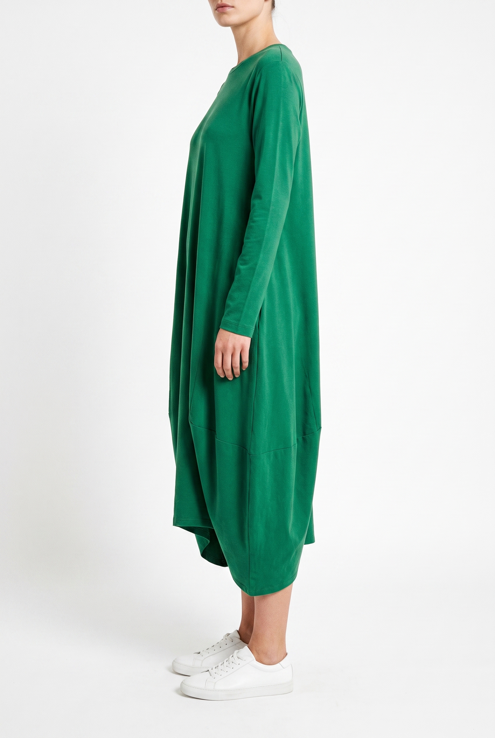 Kleid 6552 660GREEN Fließender Lyocell-Jersey