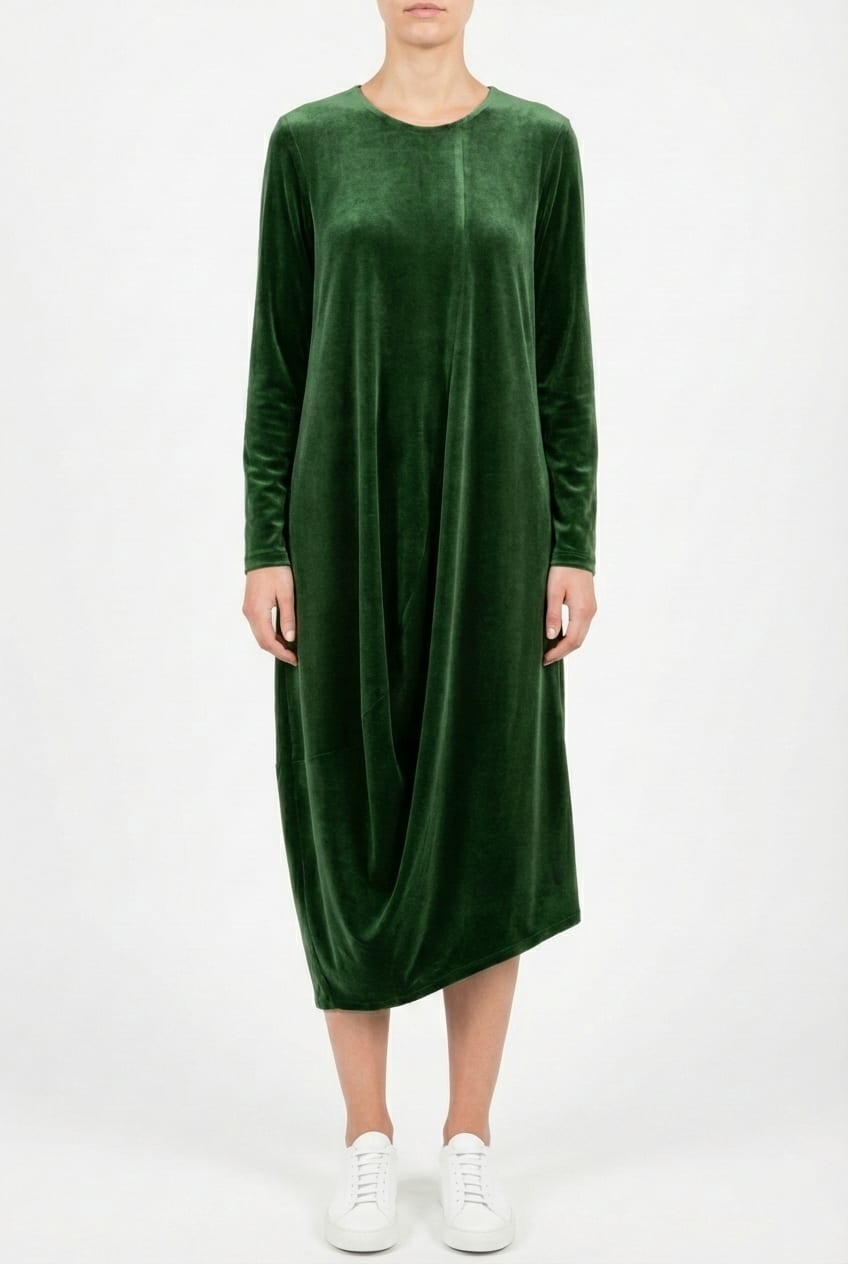 Dress 6552 - Drapey lyocell jersey - 660GREEN - 10260710552