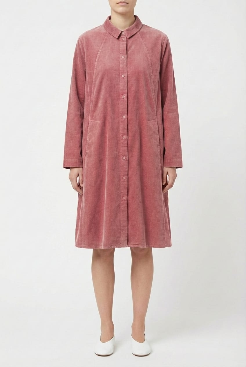 Dress 6558 - Elastischer Baumwoll-Feincord - 332QUARTZ - 10260710558