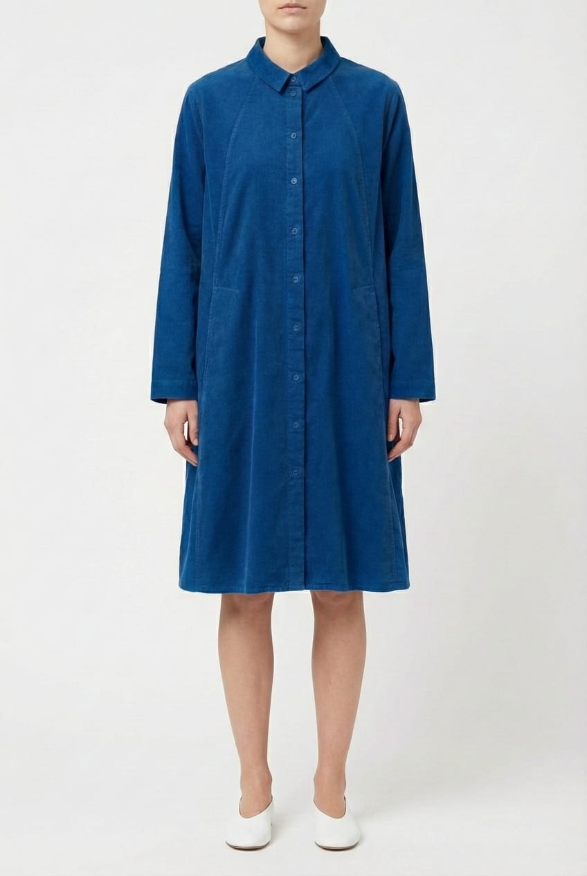 Dress 6558 - Elastischer Baumwoll-Feincord - 542HORIZON - 10260710558