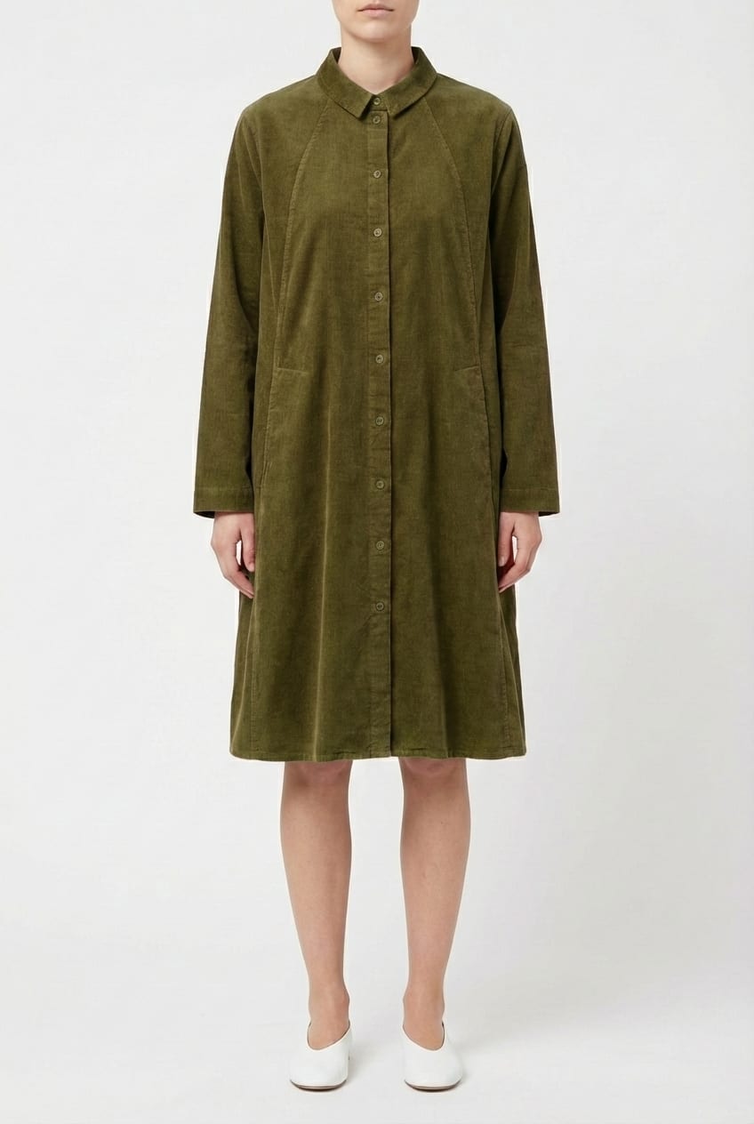 Dress 6558 - Elastischer Baumwoll-Feincord - 752MEADOW - 10260710558