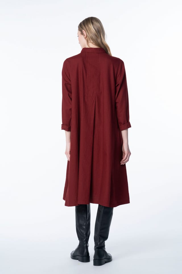 Jurk 6560 - Katoenen flanel - 360SYRAH - 10260710560