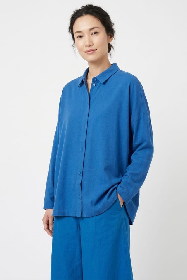 Blouse 6585 - Fließender Lyocell-Jersey - 540HORIZON - 10260710585
