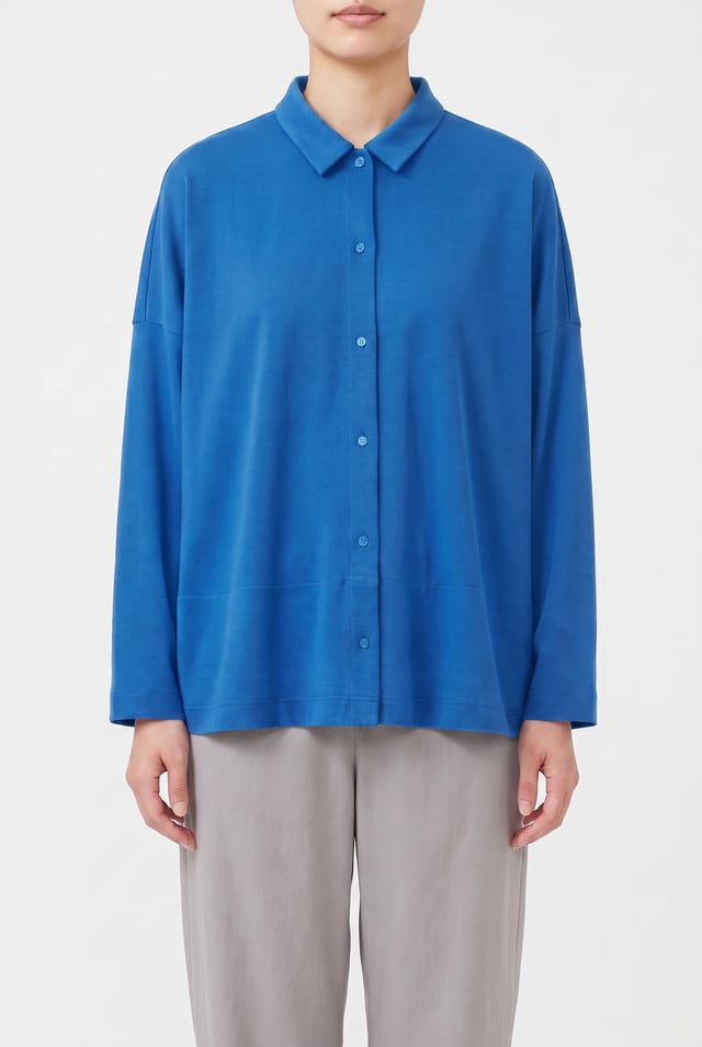 Blouse 6585 - Fließender Lyocell-Jersey - 540HORIZON - 10260710585