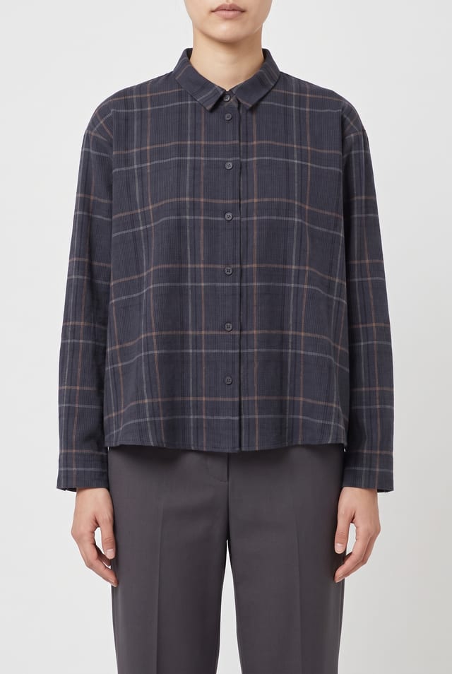 Blouse 6587 - Seersucker-Karo - 10260710587