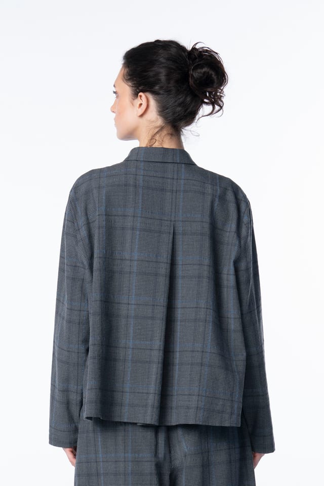 Blouse 6587 - Seersucker-Karo - 960CADMIUM - 10260710587