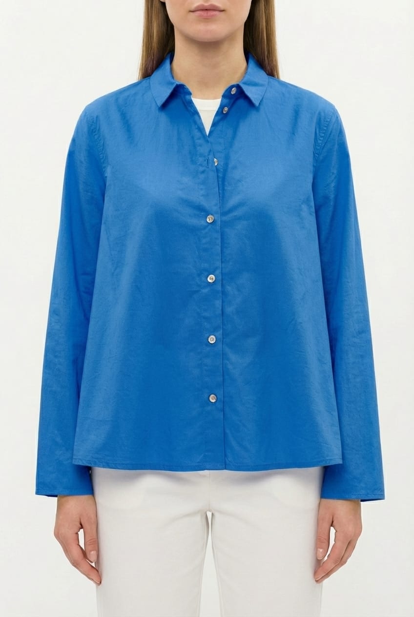Blouse 6593 - Cotton poplin - 540HORIZON - 10260710593