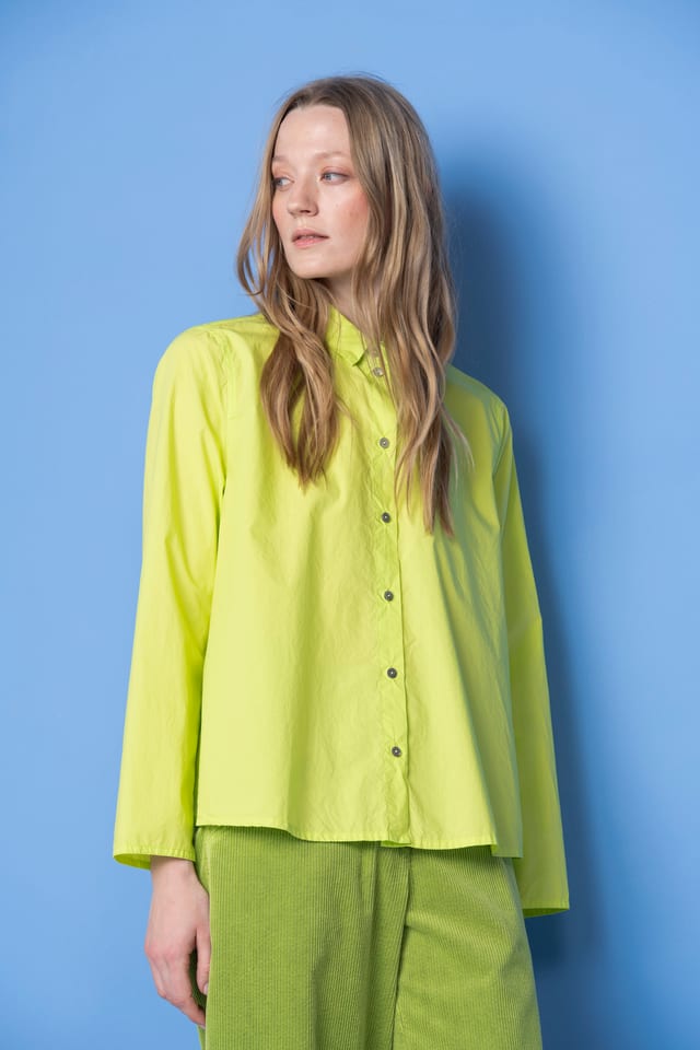 Blouse 6593 - popeline de coton - 730NEON - 10260710593