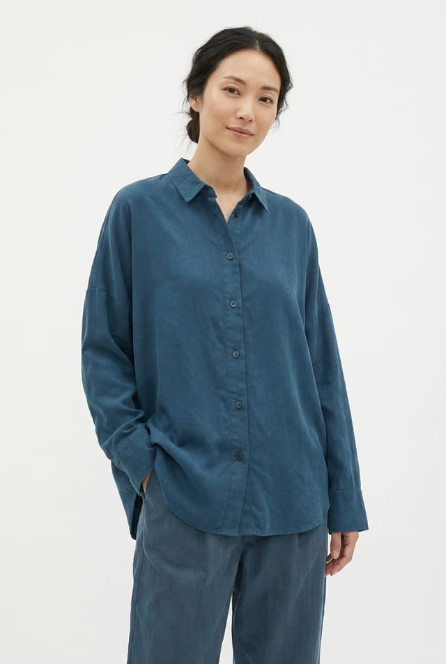 Blouse 6594 - Pure lyocell piqué - 452LAKE - 10260710594