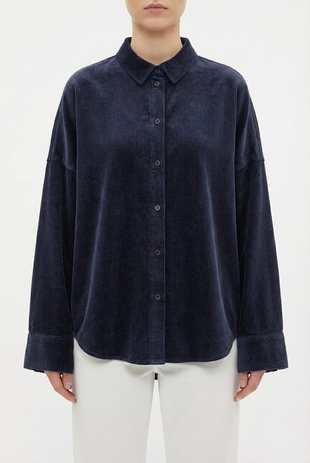 Blouse 6594 - Lyocell Piqué - 490NAVY - 10260710594