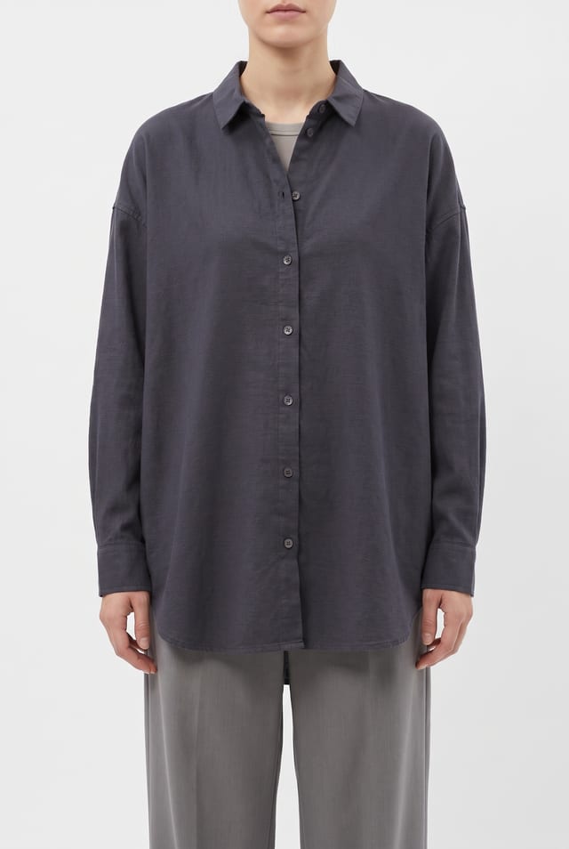 Bluse 6595 - Baumwollflanell mit Hahnentrittmuster - 490NAVY - 10260710595