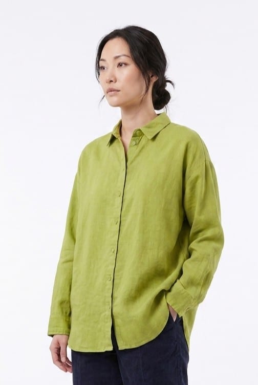Blouse 6595 - Cotton houndstooth flannel - 730NEON - 10260710595