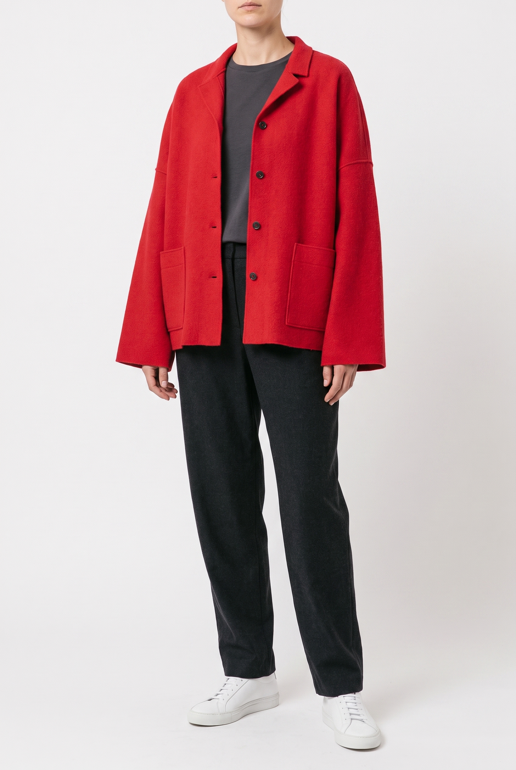 Jacket 6621 350SCARLET Premium OSKA boiled wool