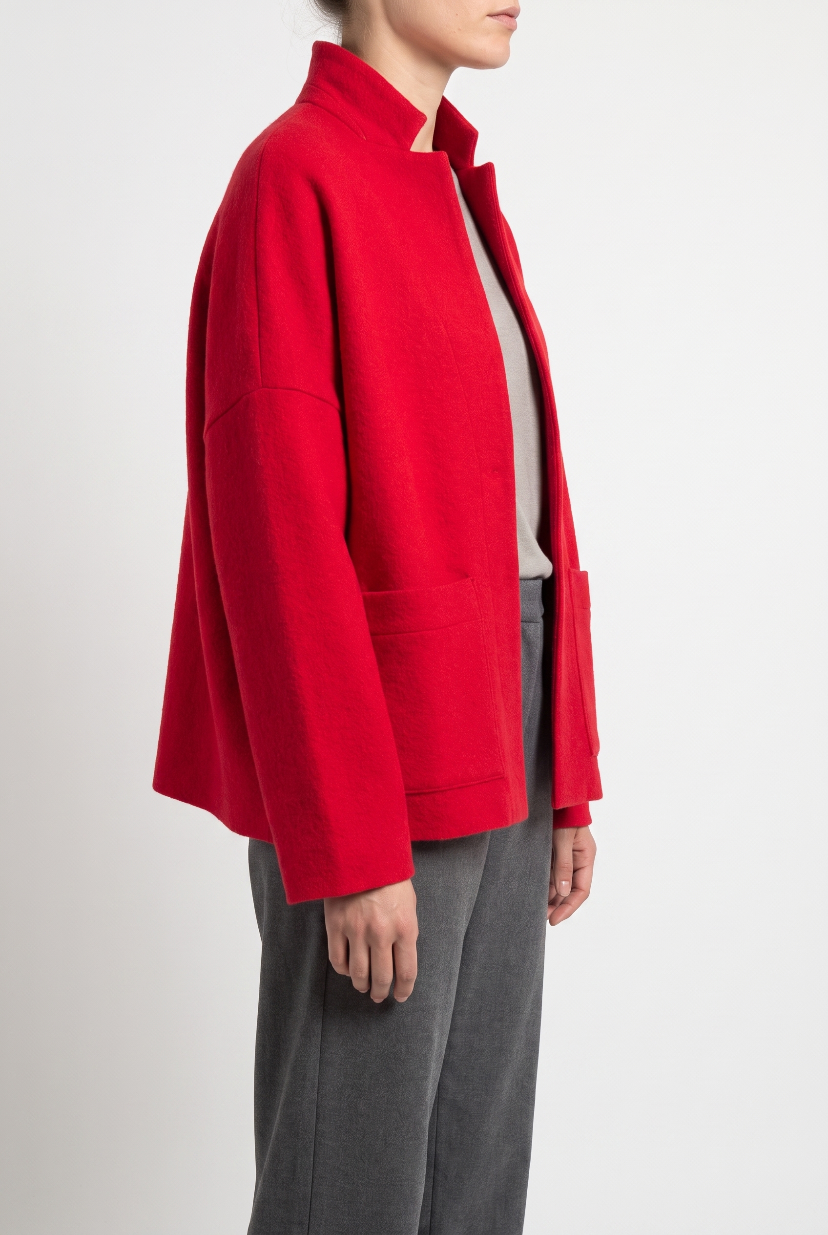 Jacket 6621 350SCARLET Premium OSKA boiled wool
