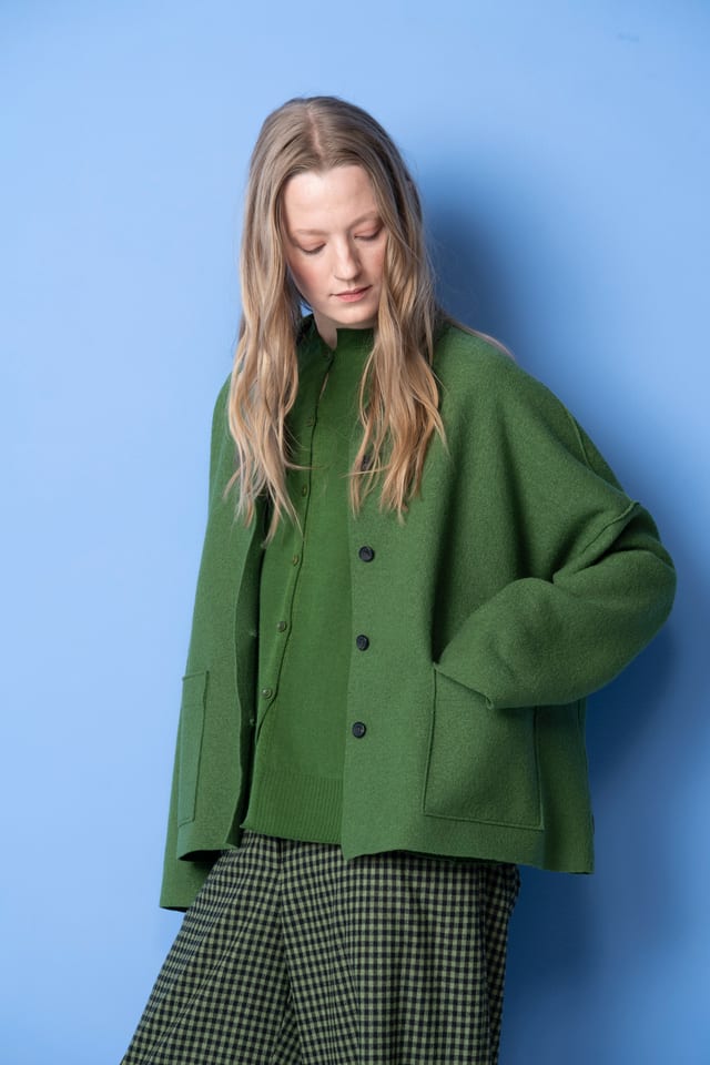 Jacket 6621 - Premium OSKA boiled wool - 660GREEN - 10260710621