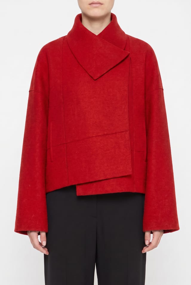 Jacket 6622 - Premium OSKA boiled wool - 350SCARLET - 10260710622